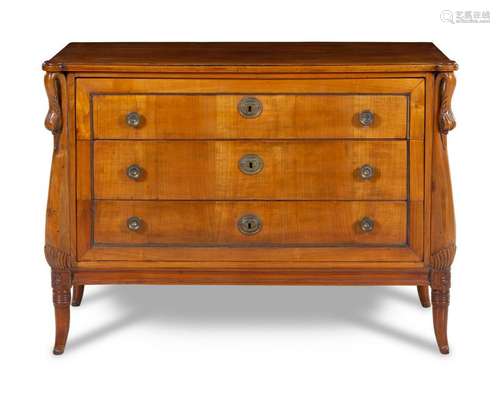 An Empire Style Walnut Commode