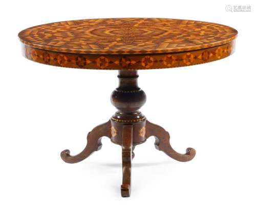 A French Parquetry Center Table