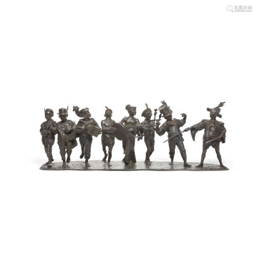 An Italian bronze group: Le Concert des Enfants  Francesco De Matteis (1852-1917)