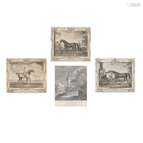 After Thomas Spencerby Richard Houston 3 Plates, from Portraits of Celebrated Racehorses