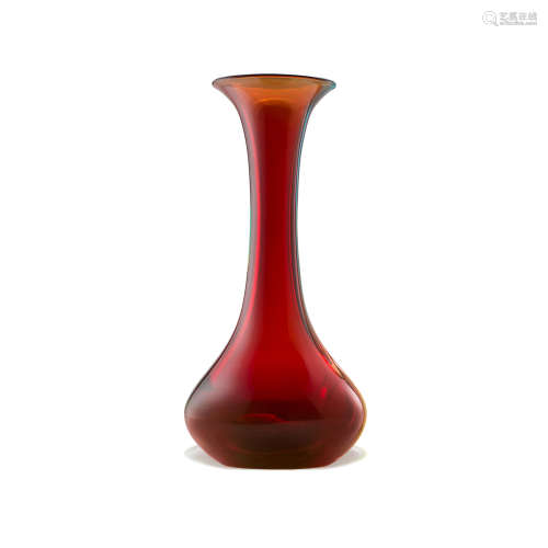 An Antonio Da Ros Sommerso Glass Corolla Vase  1963-65For Vetreria Gino Cenedese.height 14 1/2in (37cm)