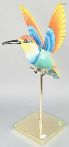 Sergio Bustamante, large paper mache hummingbird,