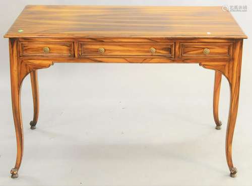 Louis XV Style Rosewood Desk, having three drawers. ht.