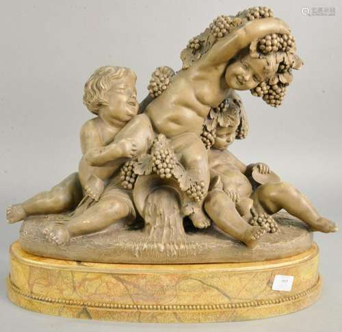 Calendi terracotta figural group, Bacchic Puttis with