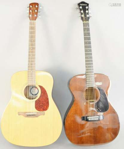 Two acoustic guitars, Ventura acoustic guitar, model