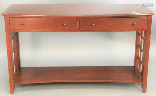 Harden Furniture sofa table, with two drawers, ht. 34