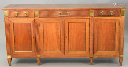 Beacon Hill server, three drawers over four doors.