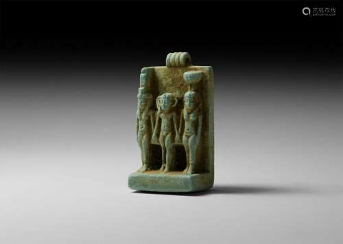 Large Egyptian Divine Triad Amulet