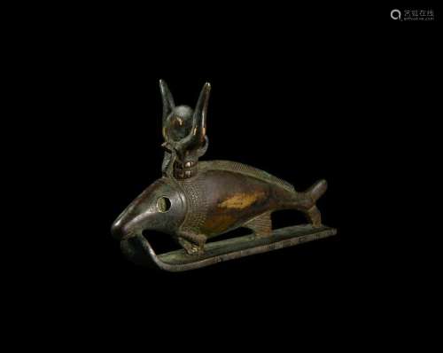 Exceptional Egyptian Oxyrhynchus Fish Statuette