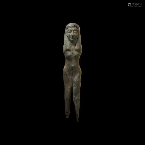 Egyptian Wooden Striding Figure