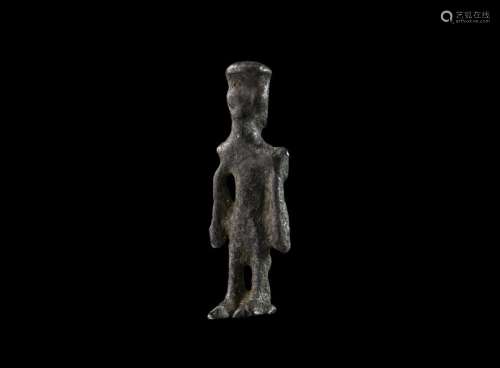 Phoenician Silver Figural Amulet