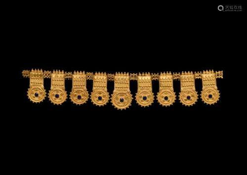 Parthian Gold Necklace Pendant Set