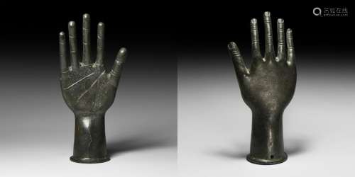 Roman Hand Signum Finial