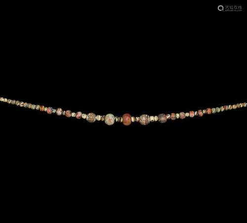 Phoenician Glass Bead Necklace