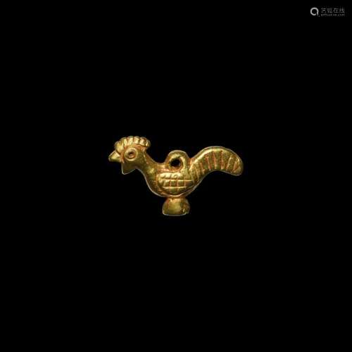 Roman Gold Cockerel Pendant