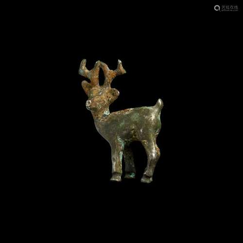 Roman Silver Stag Statuette