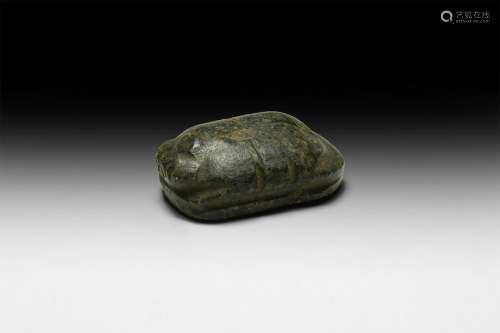 Large Egyptian Carved Heart Scarab