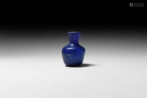 Roman Blue Glass Bottle