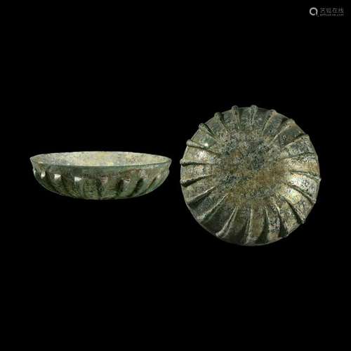 Roman Ribbed Glass Bowl