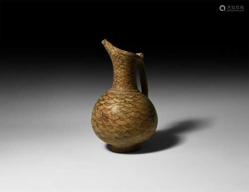 Roman Scale-Painted Ewer