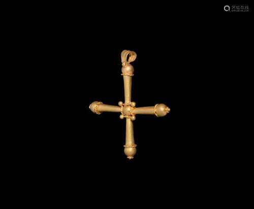 Byzantine Gold Cross Pendant