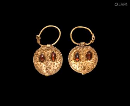 Byzantine Gold Earring Pair