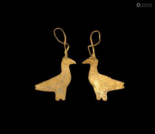 Byzantine Gold Dove Earrings