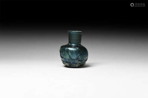 Byzantine Deep Blue Glass Vessel