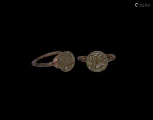 Greek Signet Ring with Ibex