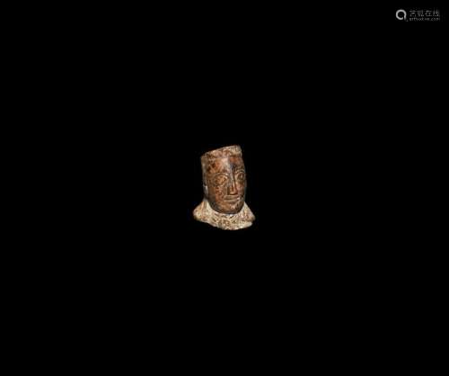 Archaic Greek Bone Figure Head
