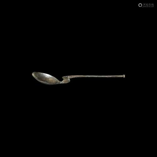 Roman Silver Swan-Necked Spoon