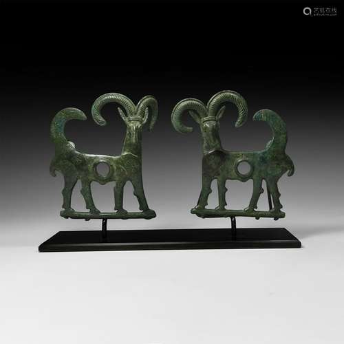 Western Asiatic Horse Cheek-Piece Pair