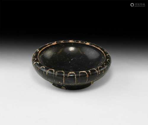 Greek Blackware Salt Dish