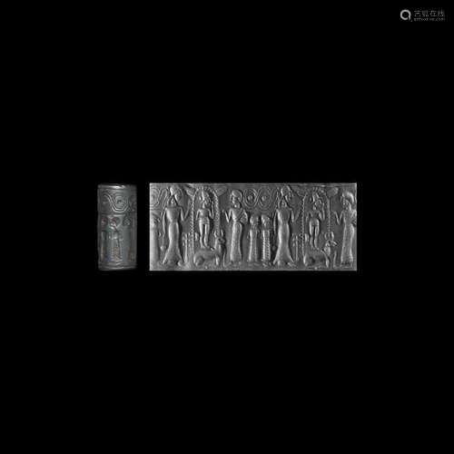 Western Asiatic Cylinder Seal with Procession