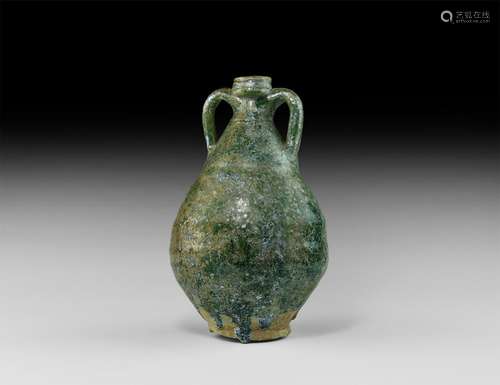 Parthian Green Glazed Vessel