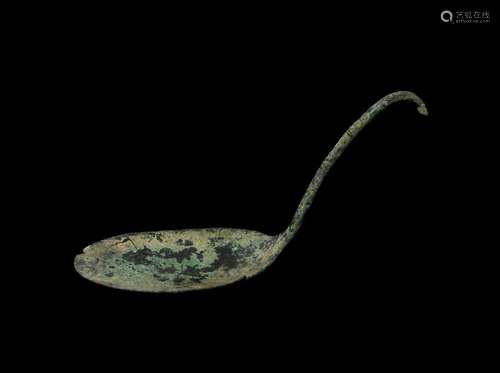 Roman Bronze Spoon