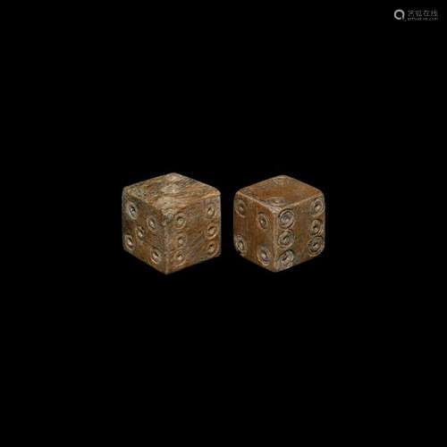 Roman Bone Dice Pair