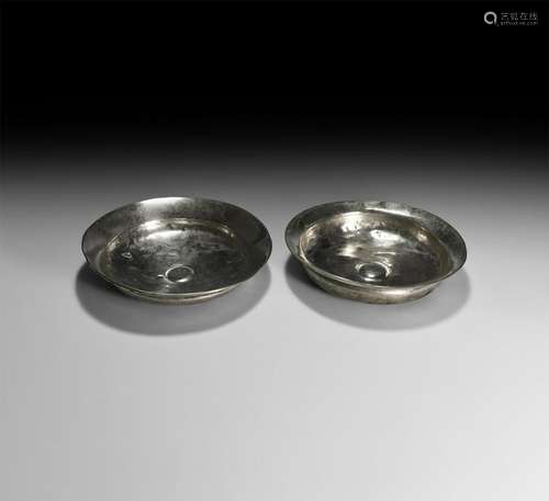 Western Asiatic Achaemenid Silver Bowl Pair