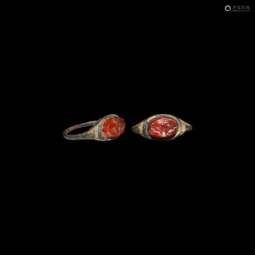 Roman Ring with Altar Gemstone