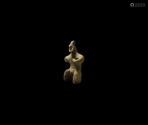 Western Asiatic Tel Halaf Bearded Male Figure