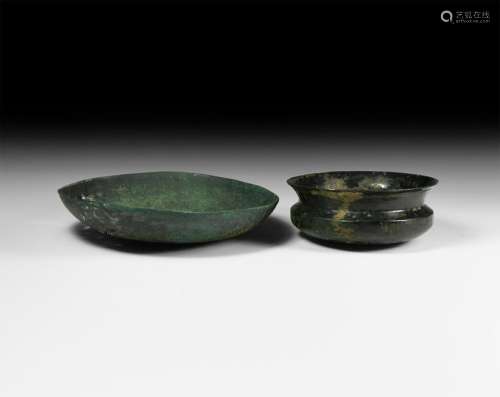 Roman Plate and Bowl Group