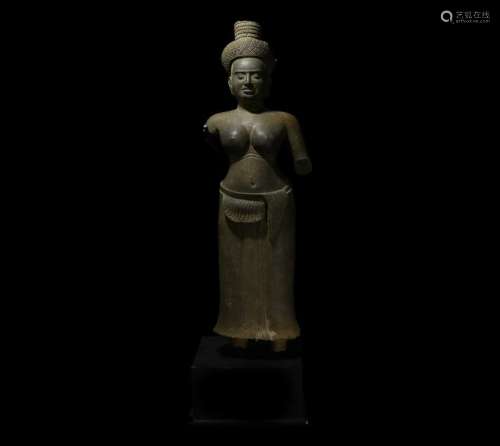 South East Asian Standing Lakshmi Statue