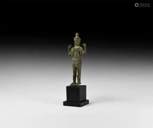 Cambodian Four-Armed Avalokiteshvara Figurine