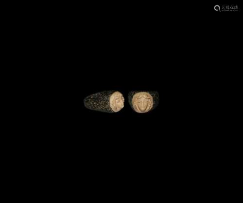 Roman Stone Ring with Venus Cameo