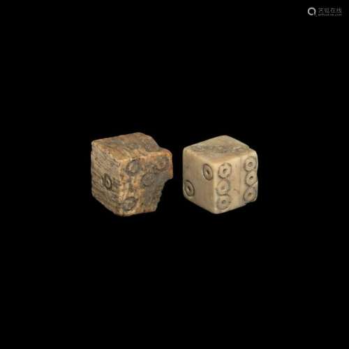 Roman Bone Dice Pair