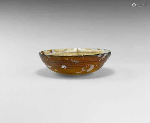 Roman Amber Glass Bowl