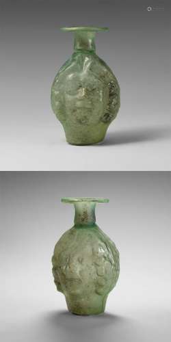 Roman Glass Janus Vessel