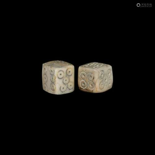 Roman Bone Dice Pair