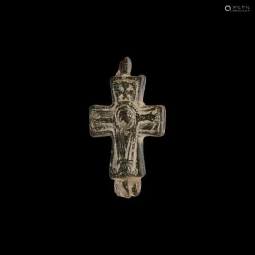 Byzantine Reliquary Cross Pendant