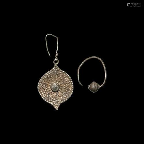 Byzantine Silver Earring Group